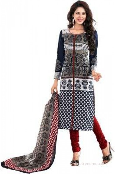 Suhanee Cotton Printed Salwar Suit Dupatta Material(Un-stitched)